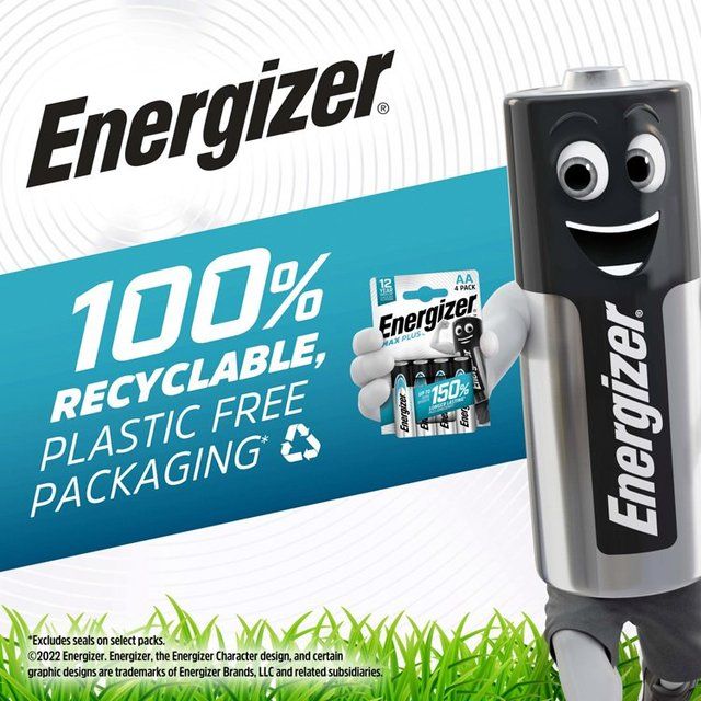 Energizer Max Plus AAA Batteries Alkaline   8 per pack