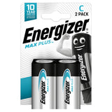 Energizer Max Plus C Alkaline Batteries x2