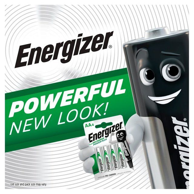 Energizer Power Plus AA Rechargeable Batteries   4 per pack