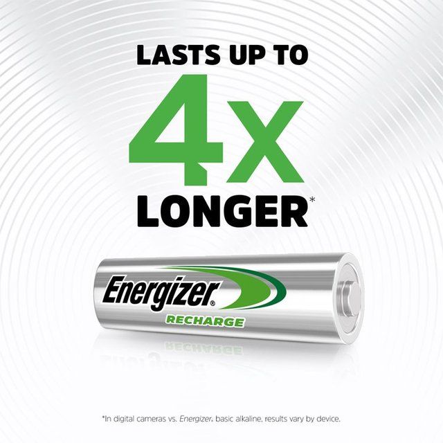 Energizer Power Plus AA Rechargeable Batteries   4 per pack