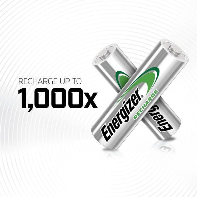 Energizer Power Plus AA Rechargeable Batteries   4 per pack