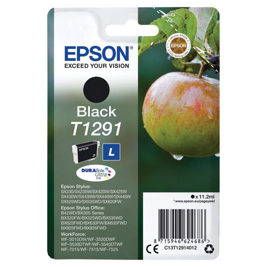 Epson T1291 Black Ink Cartridge