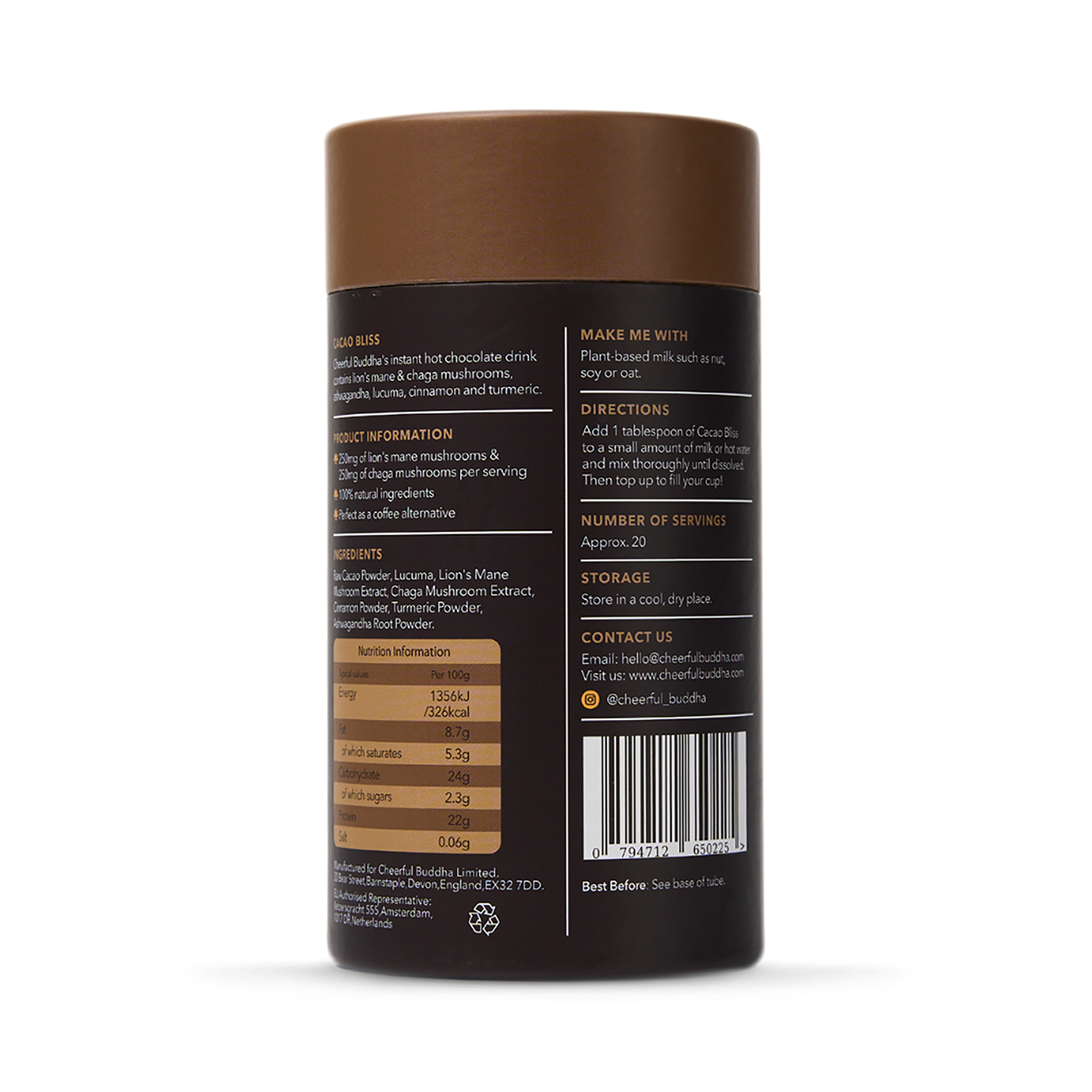 Cheerful Buddha Lion's Mane Mushroom Coffee Blend 150g - 999086