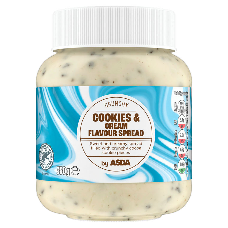 ASDA Crunchy Cookies & Cream Flavour Spread 350g - McGrocer