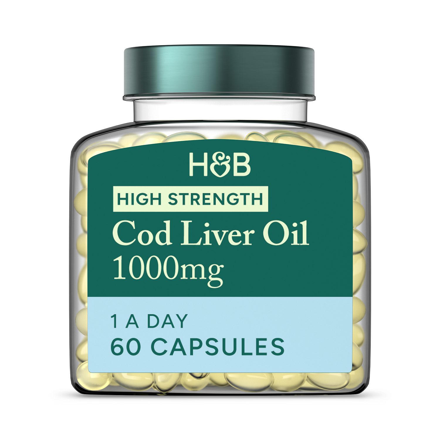 Holland & Barrett Pure Cod Liver Oil 1000mg 240 Capsules - McGrocer