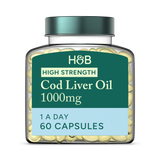 Holland & Barrett Pure Cod Liver Oil 1000mg 240 Capsules - McGrocer