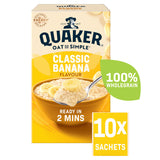 Quaker Oat So Simple Classic Banana Porridge Sachets - McGrocer
