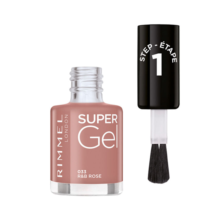 Rimmel London Super Gel Nail Polish 033 R&B Rose 12ml - McGrocer