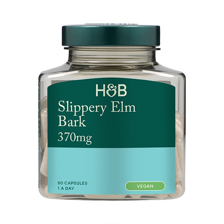 Holland & Barrett Slippery Elm Bark 370mg 90 Capsules - McGrocer