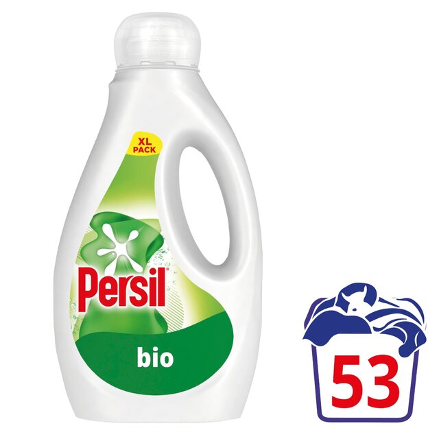 Persil Laundry Washing Liquid Detergent Bio 53 Washes   1.431L - McGrocer