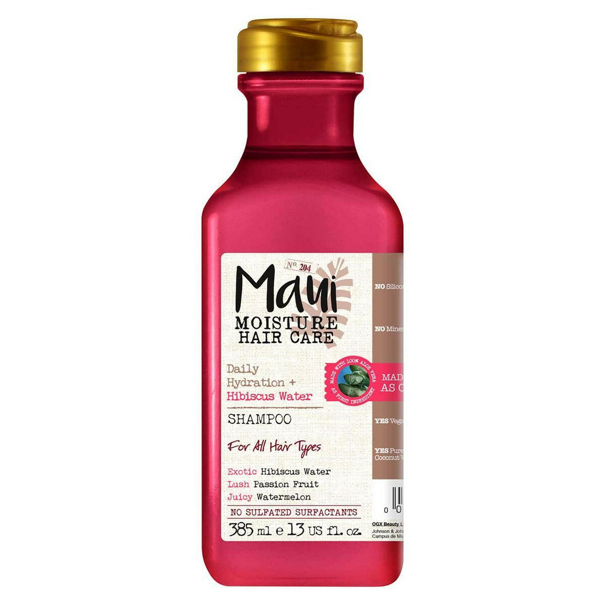 Maui Moisture Weightless Hydration + Hibiscus Water Shampoo 385ml