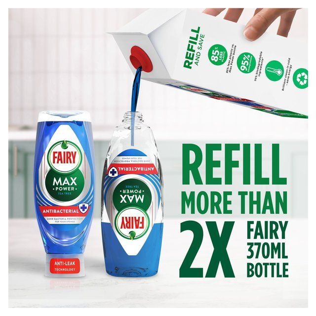 Fairy Max Power Antibac Eucalyptus Washing Up Liquid   980ml