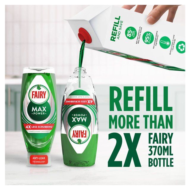 Fairy Max Power Antibac Original Washing Up Liquid   980ml