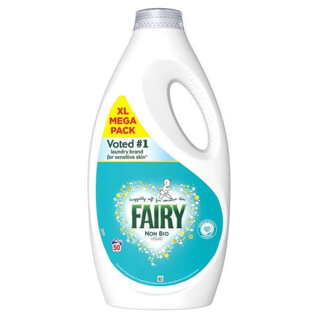 Fairy Non Bio Washing Liquid for Sensitive Skin 50 Washes   1.65L