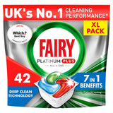 Fairy Platinum Plus Deep Clean Fresh Herbal Breeze Dishwasher Tablets x42
