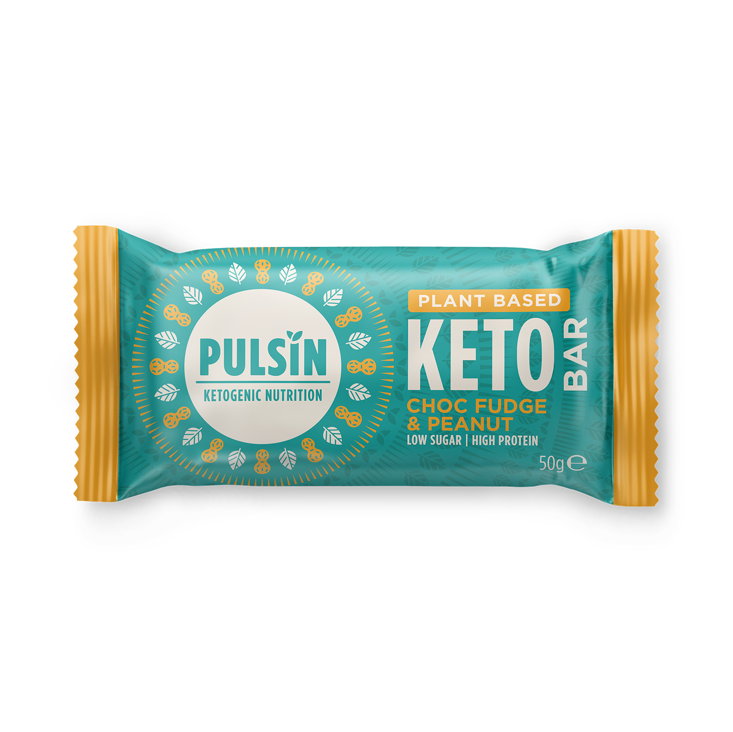 Pulsin Choc Fudge & Peanut Keto Bar 50g - McGrocer