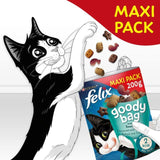 Felix Goody Bag Seaside Salmon Pollock &amp;amp; Trout Cat Treats   200g