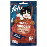 Felix Tasty Nuggets Beef &amp;amp; Lamb Cat Treats   50g