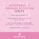 Fever-Tree Raspberry &amp;amp; Orange Blossom Soda   500ml