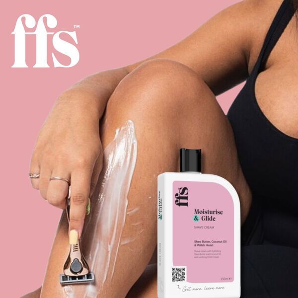 FFS Beauty Natural Shave Cream 150ml x2 Bundle