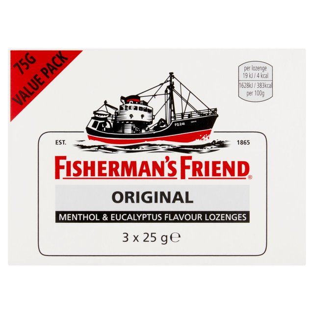 Fishermans Friend Original Extra Strong Lozenges   3 x 25g