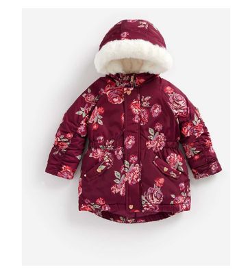 Floral Padded Parka