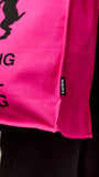 Fighting Animal Testing Tote - Fluoro Pink Tote Bag