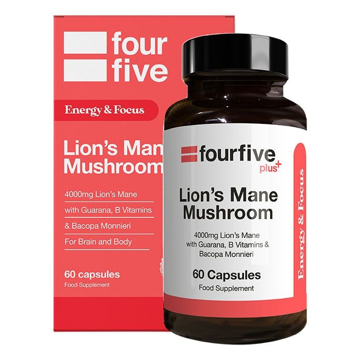 Fourfive Lions Mane Complex Energy &amp;amp; Focus 4000mg 60 Capsules