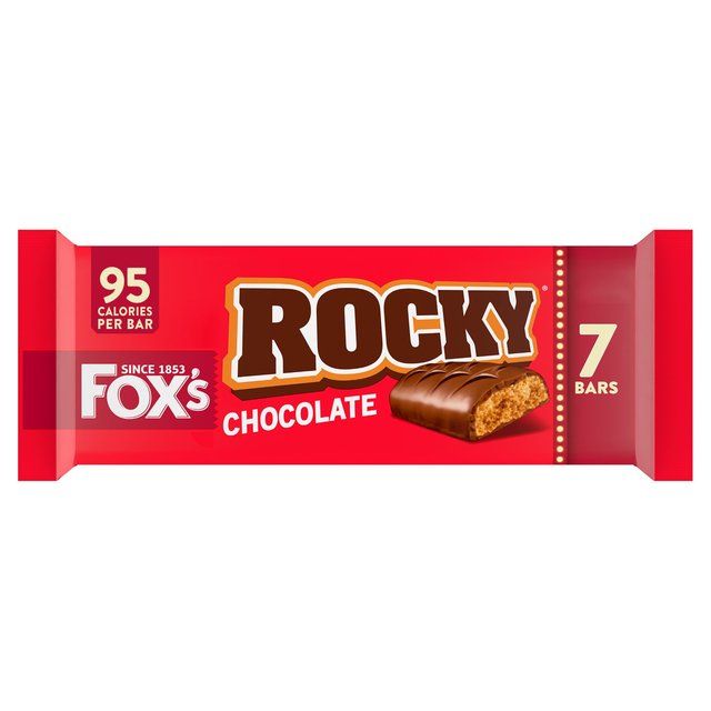 Fox's Rocky Chocolate Biscuit Bars Multipack   7 x 19g