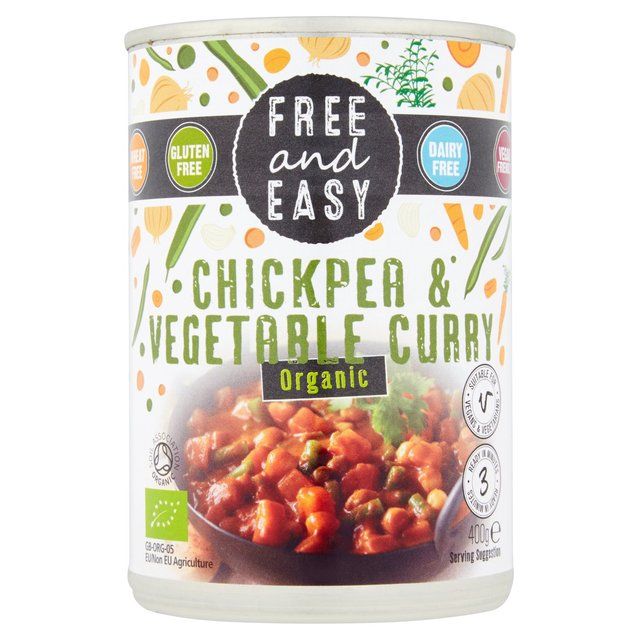 Free &amp;amp; Easy Free From Organic Chick Pea &amp;amp; Vegetable Curry   400g