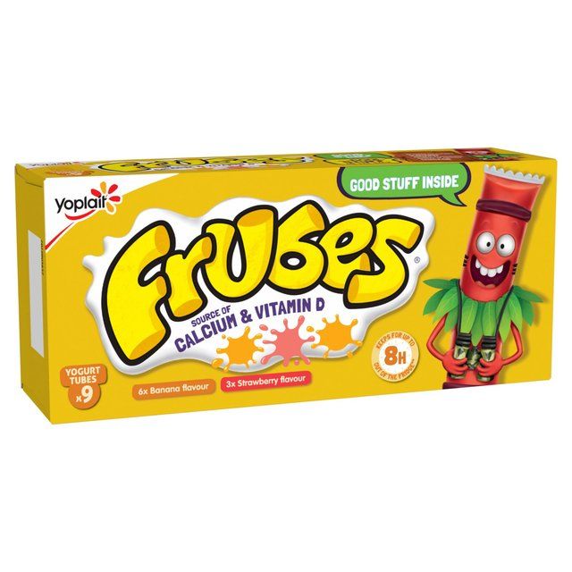 Frubes Kids Banana &amp;amp; Strawberry Yoghurt Tubes   9 x 37g