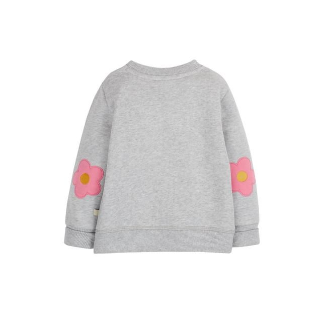 Frugi Switch Easy On Jumper Grey Marl/Rabbit 0-5 Years