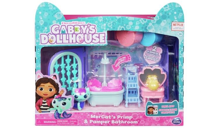 Gabby's Dollhouse Deluxe Room  &amp;amp; Bathroom