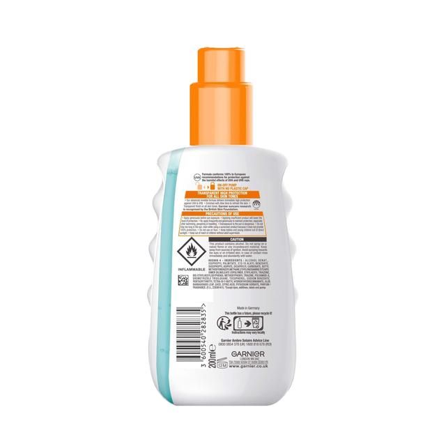 Garnier Ambre Solaire Invisible Protect SPF 30 Refresh Sun Cream Spray   200ml