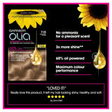 Garnier Olia 7.13 Dark Beige Blonde Permanent Hair Dye
