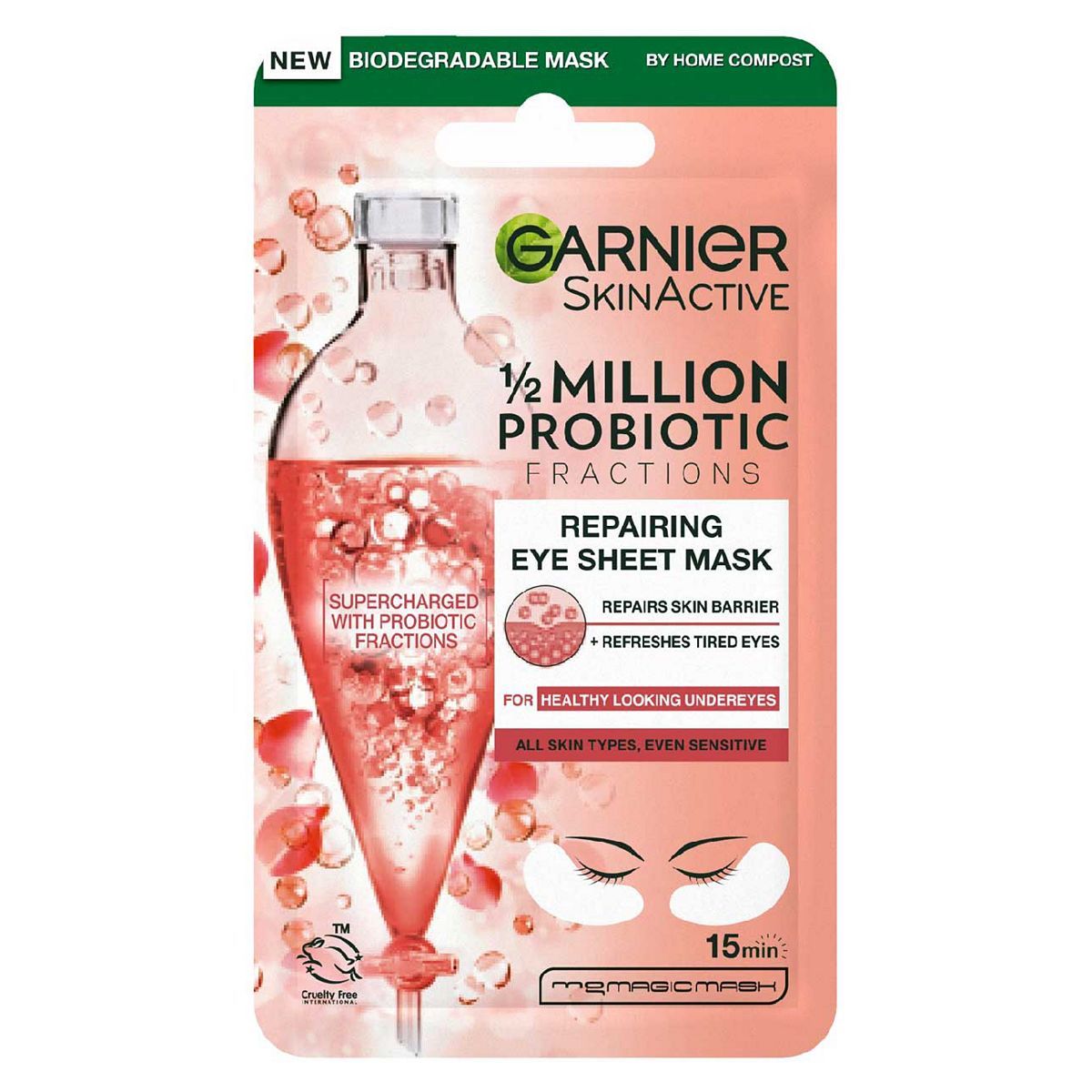 Garnier Probiotic Fractions Repairing &amp;amp; Illuminating Eye Sheet Mask 6g