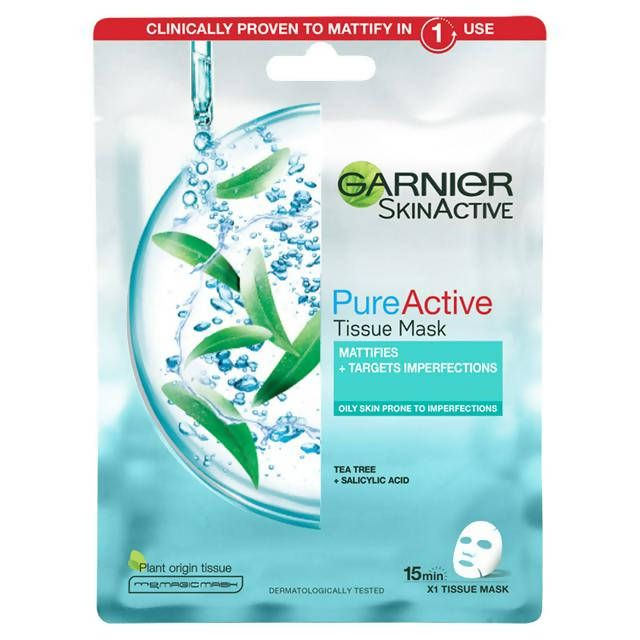 Garnier Pure Active Tea Tree &amp;amp; Salicylic Acid Sheet Mask 23g