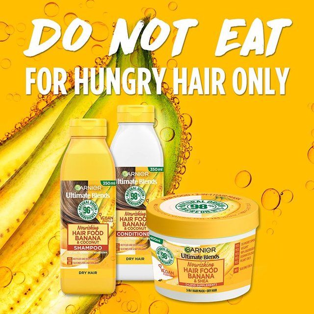 Garnier Ultimate Blends Hair Food Banana 3-in-1 Hair Mask Treatment   390ml