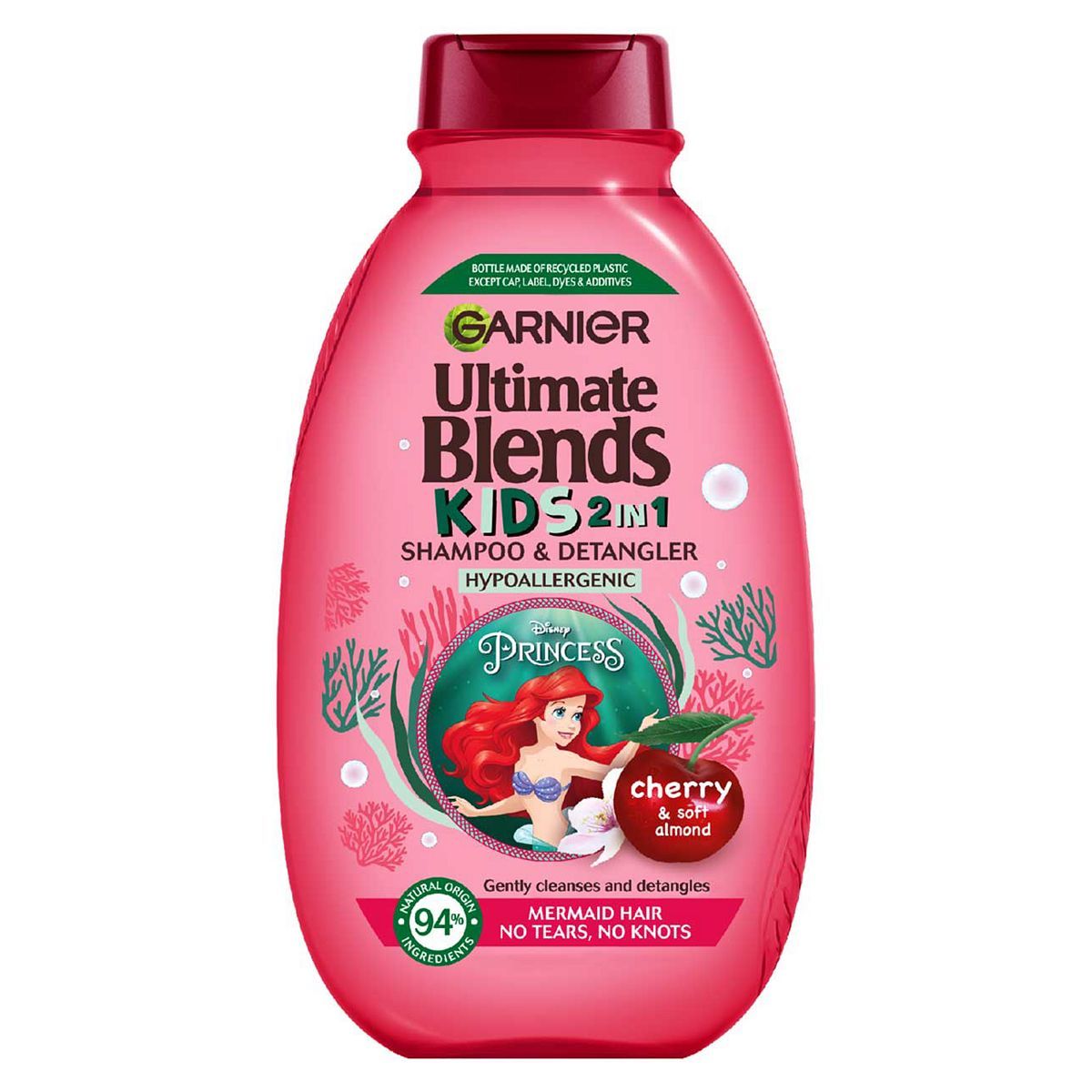 Garnier Ultimate Blends Kids Cherry &amp;amp; Soft Almond No Tears Easy Detangling Shampoo For Long Hair 250ml