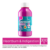 Gaviscon Double Action Heartburn &amp;amp; Indigestion Liquid Mint Flavour 300ml