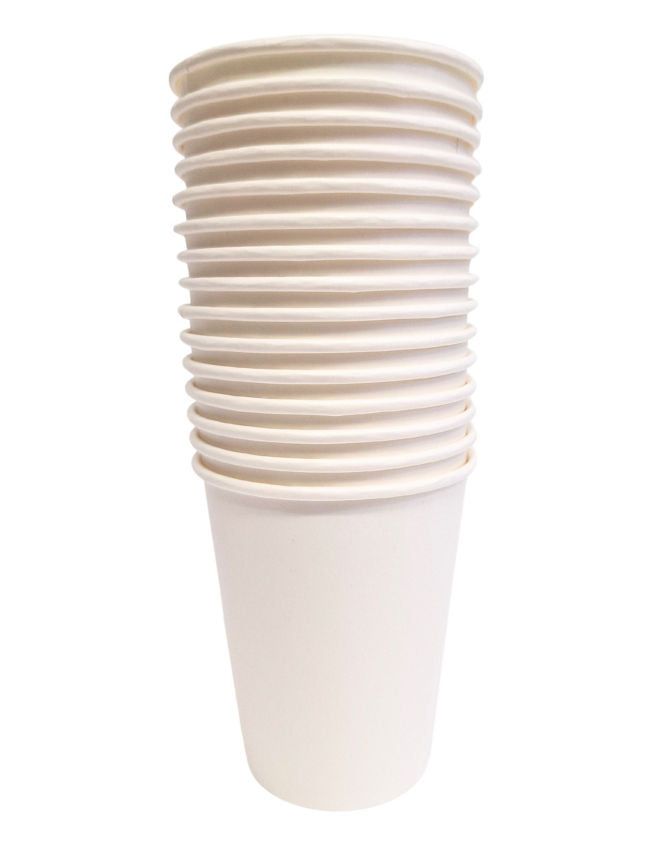 George Home 15 White Small Paper Tumblers
