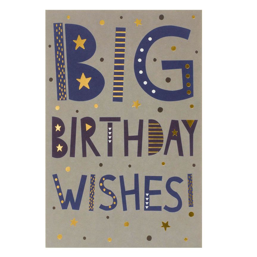George Home Big Birthday Wishes Birthday Card