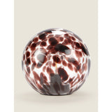 George Home Black &amp;amp; Clear Glass LED Round Lamp