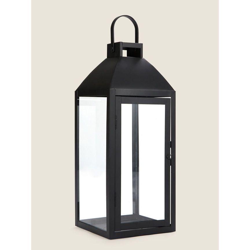 George Home Black Medium Metal Lantern