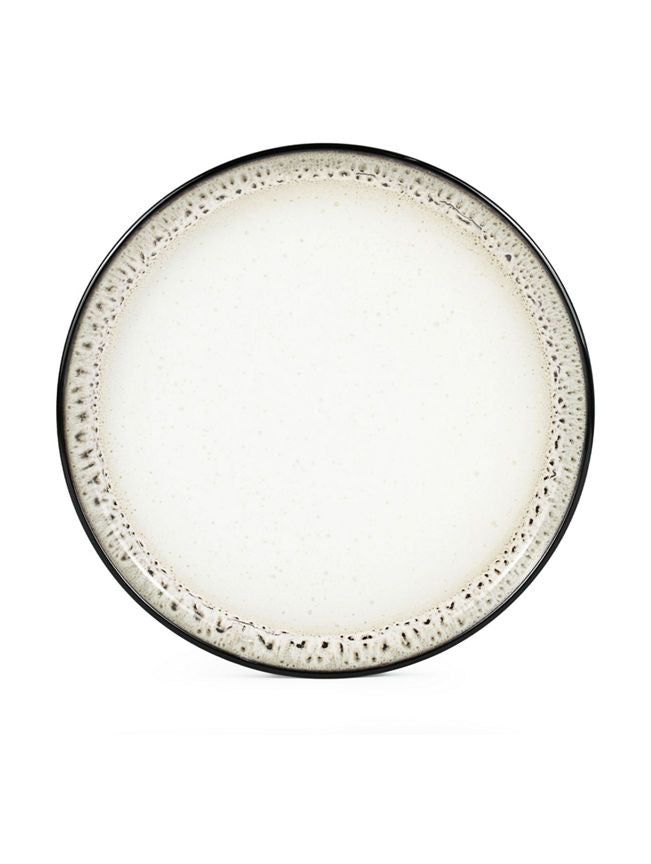 George Home Black Reactive Glaze Dinner Plate