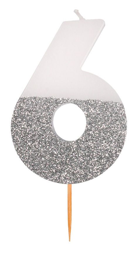 George Home Large Number Candle 6