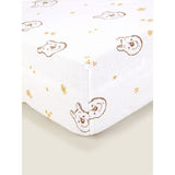 George Home Natural Disney Winnie The Pooh Cot Bed Fitted Sheet