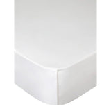 George Home White Luxury 100% Cotton Flat Sheet - Double
