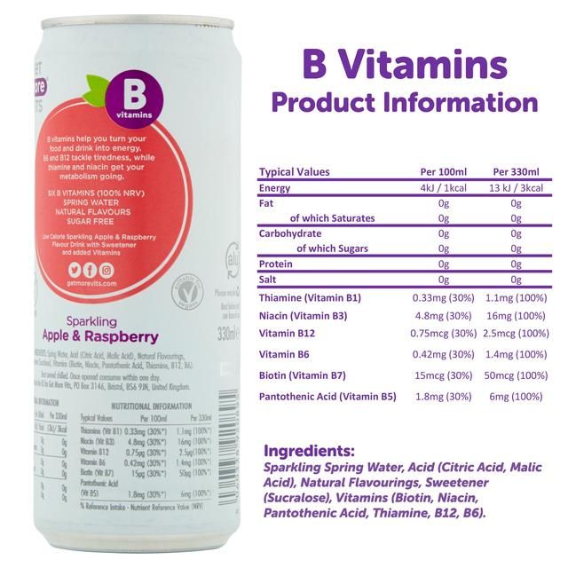 Get More B Vitamins Can   330ml