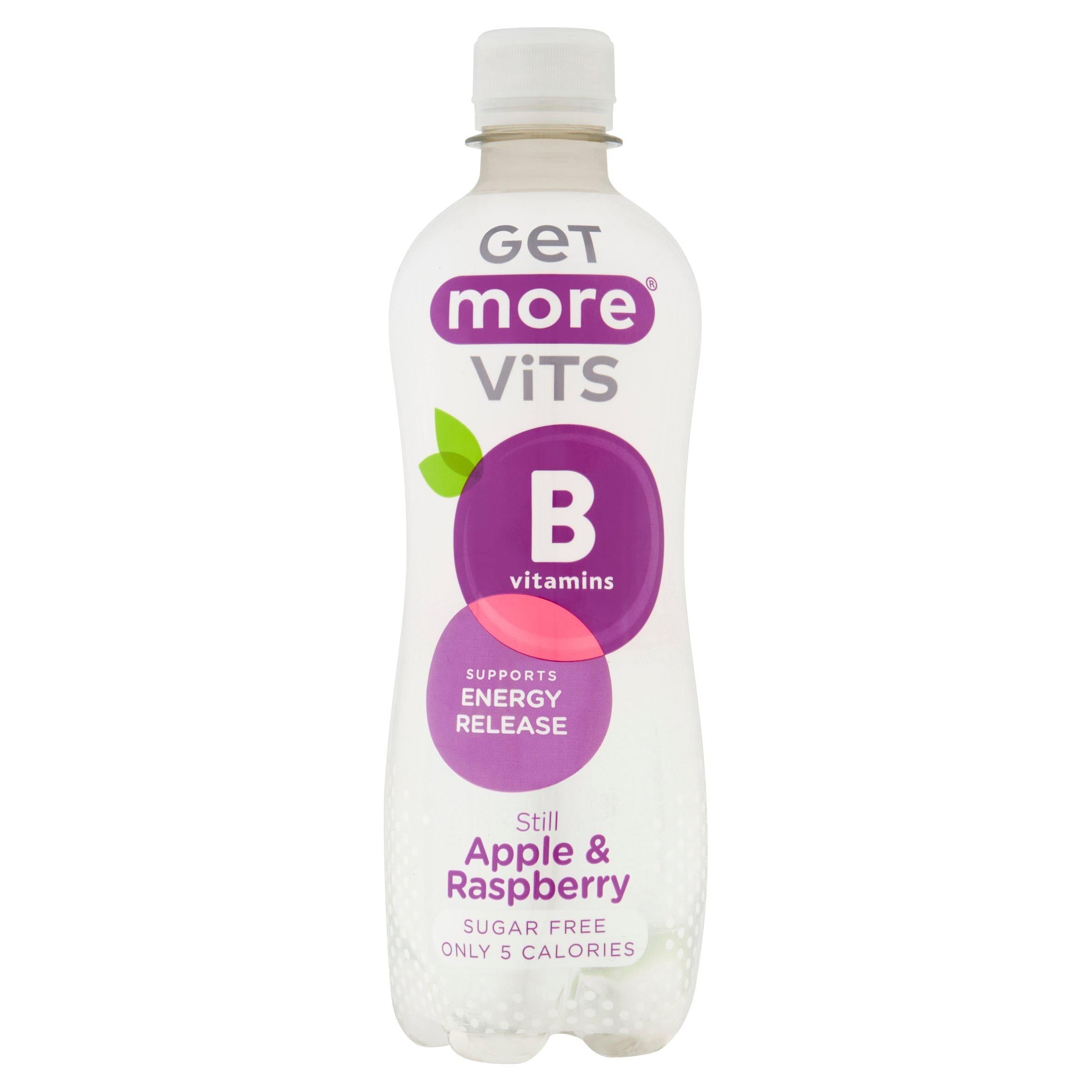 Get More Vits B Vitamins Still Apple &amp;amp; Raspberry Drink 500ml